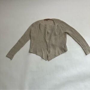 BEYOND THREADS baby alpaca knit open front cardigan